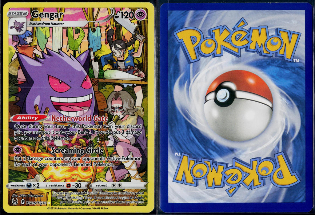 GENGAR TG06/TG30 POKEMON LOST ORIGIN TRAINER GALLERY HOLO NM/LP