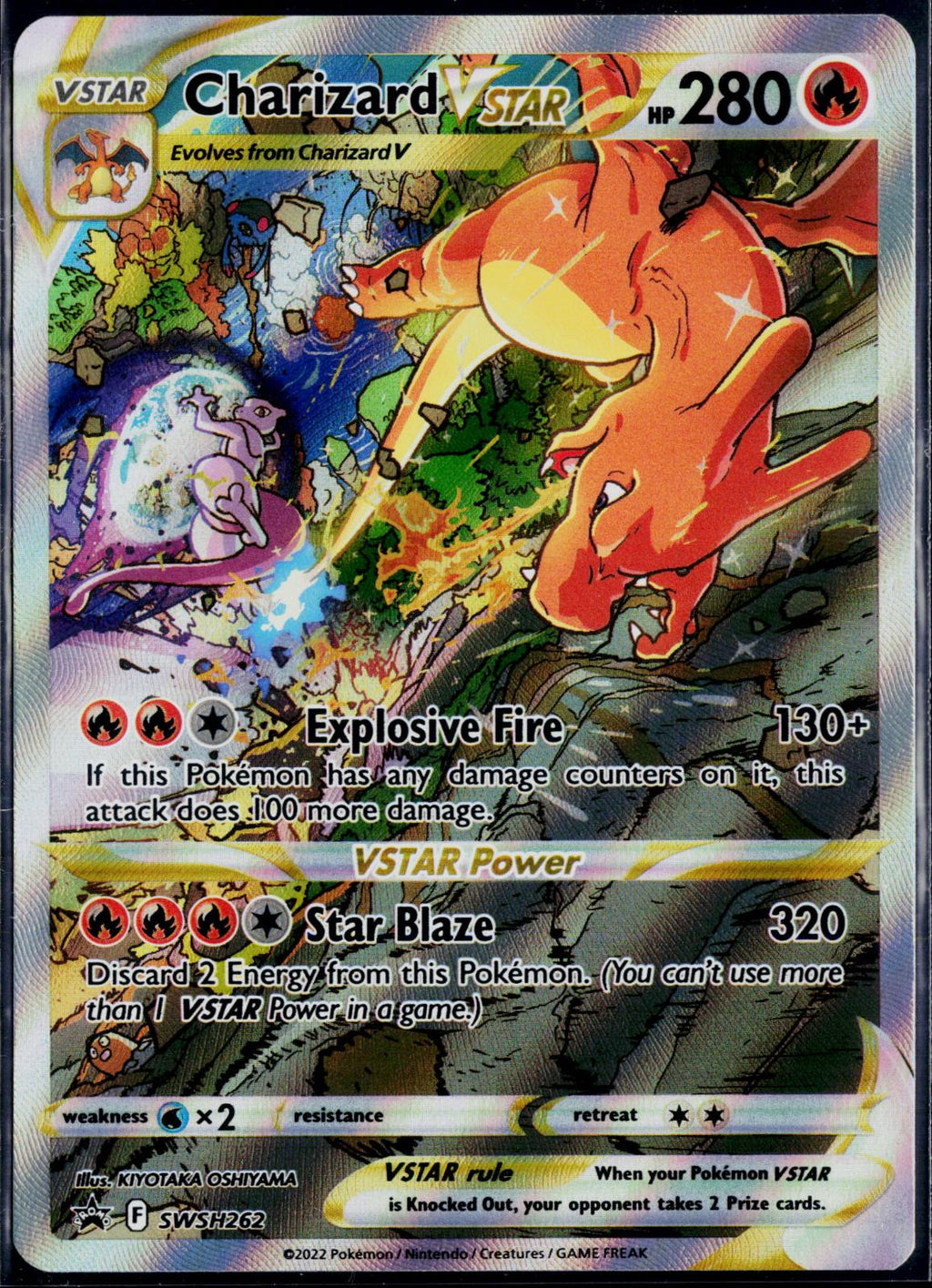 CHARIZARD VSTAR SWSH262 POKEMON SWORD & SHIELD PROMO HOLO P NM