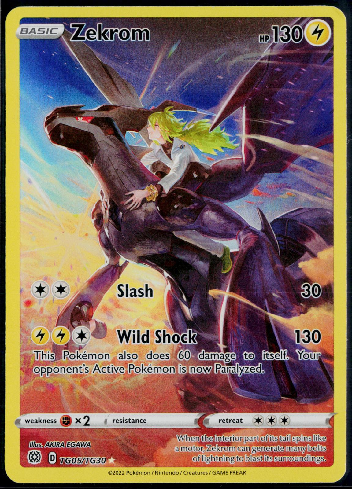 ZEKROM TG05/TG30 POKEMON BRILLIANT STARS TRAINER GALLERY HOLO NM