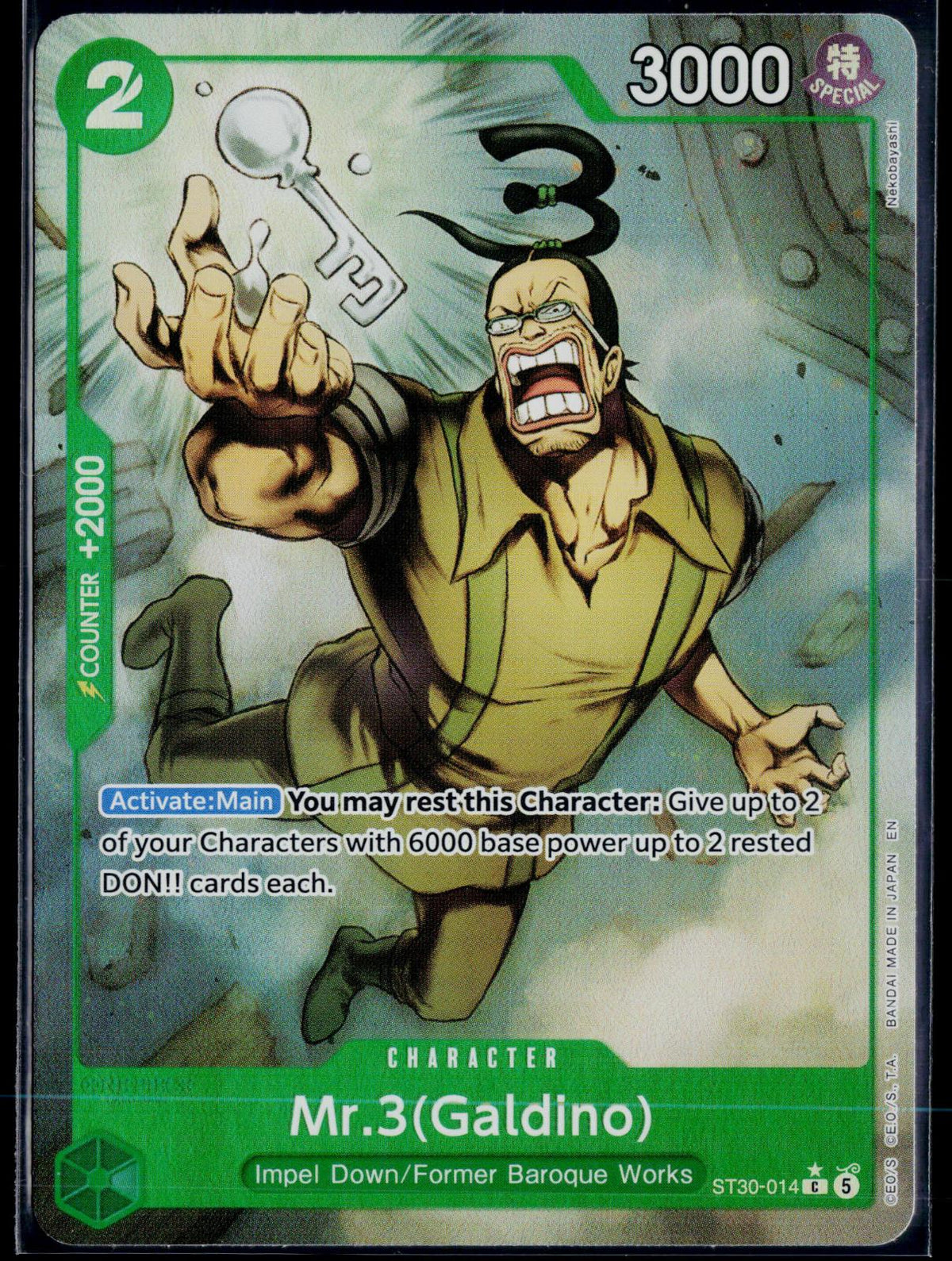 MR.3(GALDINO) (FULL ART) ST30-014 ONE PIECE STARTER DECK EX: LUFFY & ACE FOIL NM