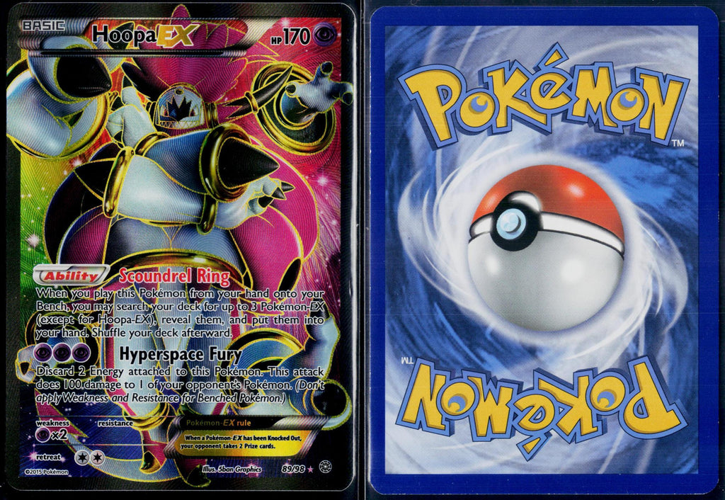 HOOPA EX 89/98 POKEMON ANCIENT ORIGINS ULTRA RARE LP