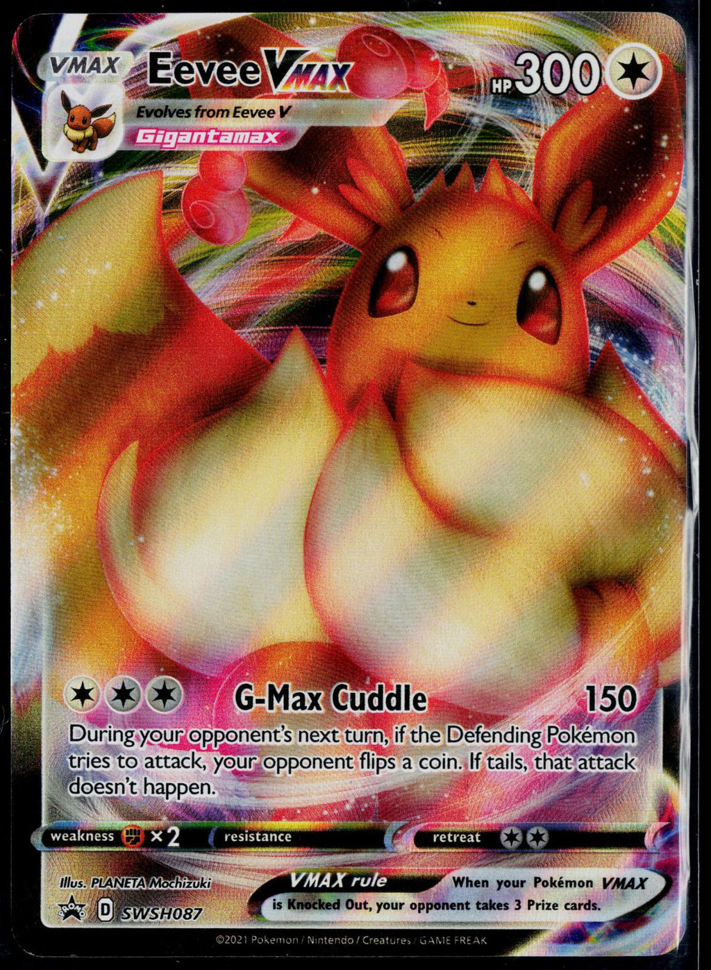 EEVEE VMAX SWSH087 POKEMON SWORD & SHIELD PROMO HOLO P NM