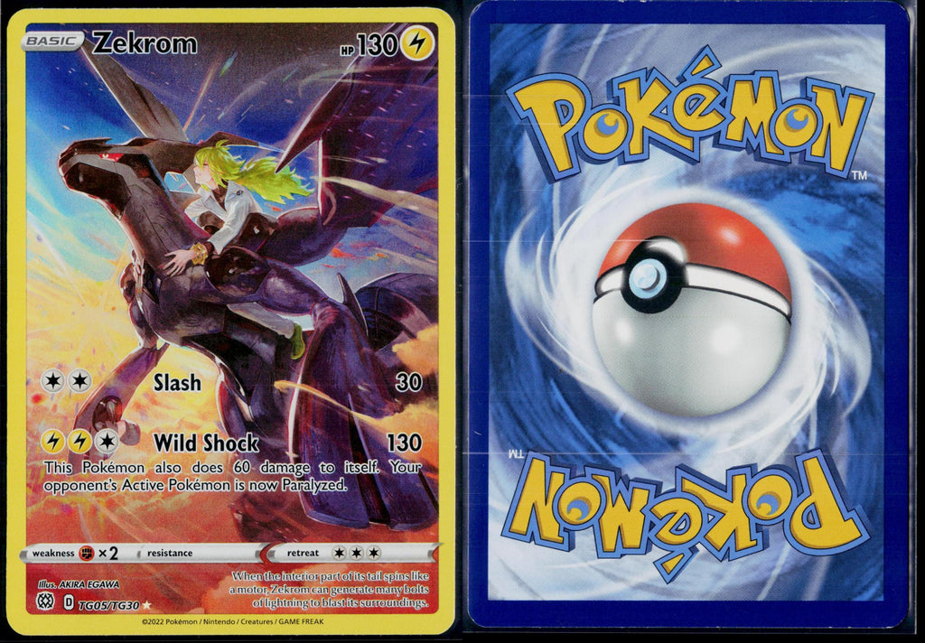 ZEKROM TG05/TG30 POKEMON BRILLIANT STARS TRAINER GALLERY HOLO NM