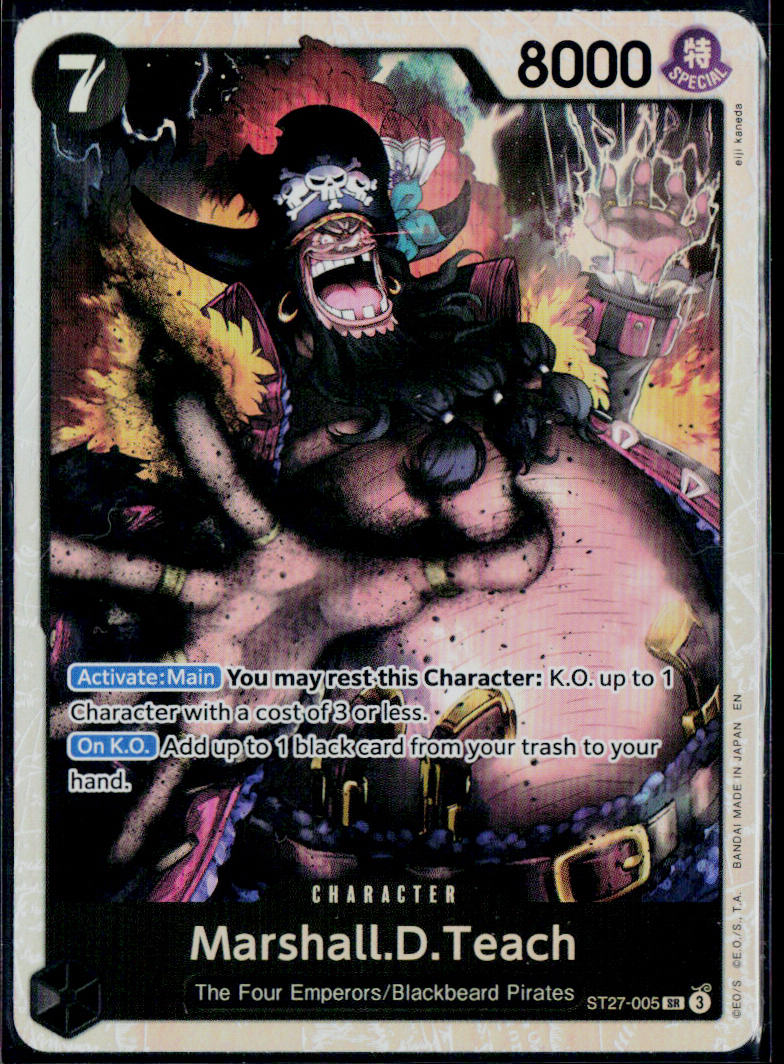 MARSHALL.D.TEACH ST27-005 ONE PIECE STARTER DECK 27: BLACK MARSHALL.D.TEACH NM