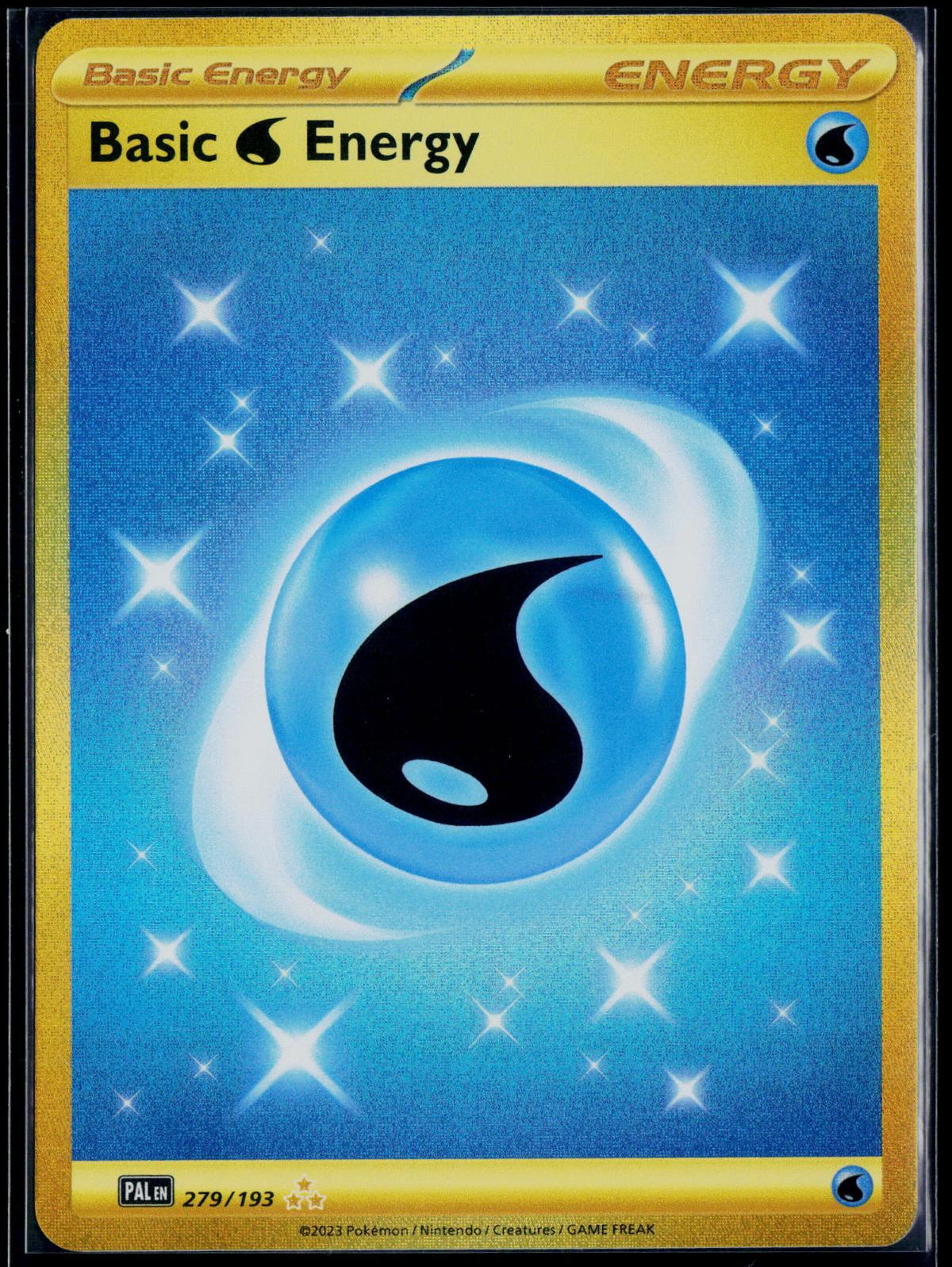 BASIC WATER ENERGY 279/193 POKEMON PALDEA EVOLVED HYPER RARE NM