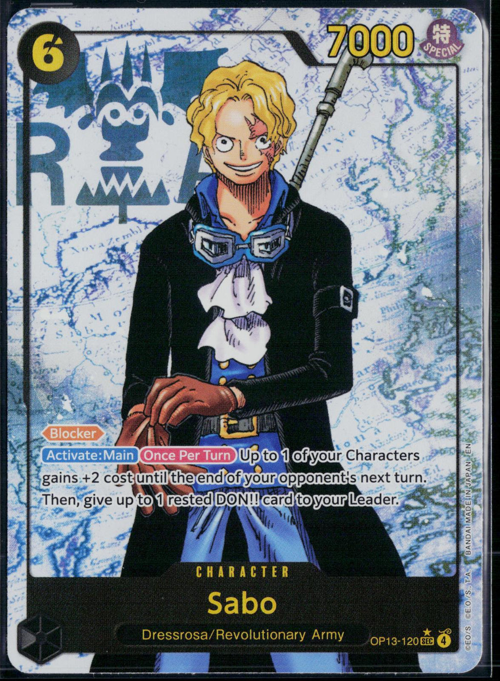 SABO (120) (PARALLEL) OP13-120 ONE PIECE CARRYING ON HIS WILL SEC NM