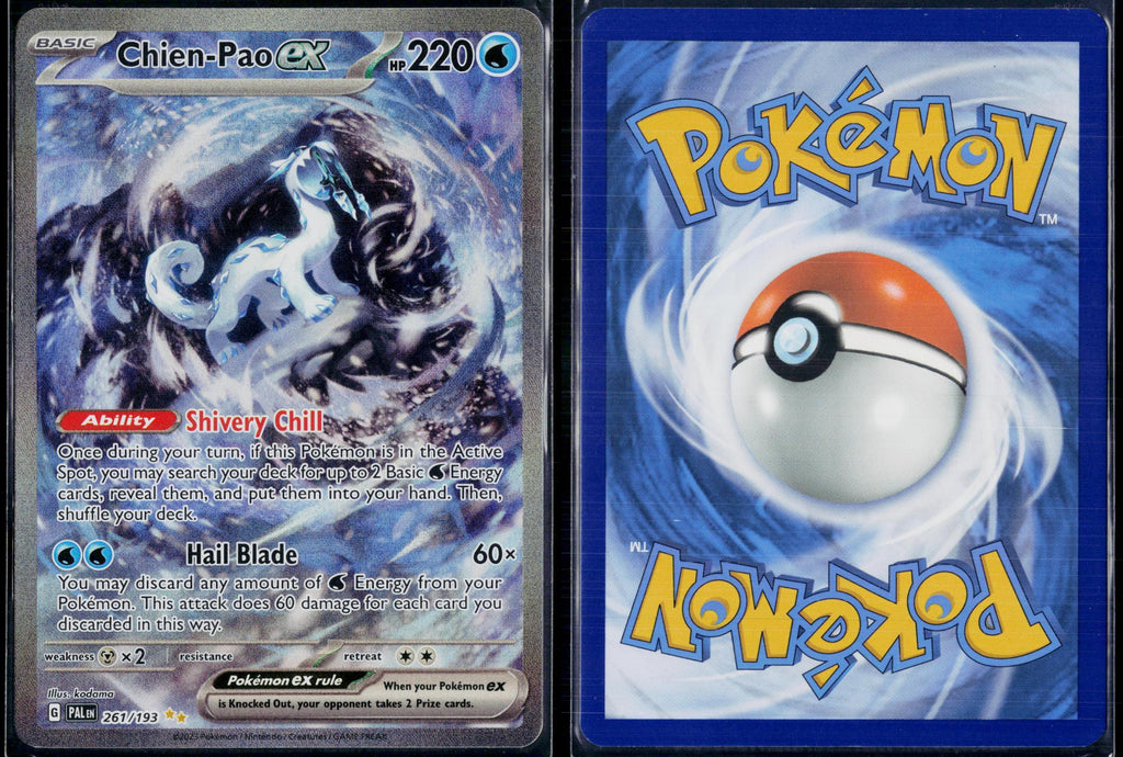 CHIEN-PAO EX 261/193 POKEMON PALDEA EVOLVED SPECIAL ILLUSTRATION RARE HOLO NM