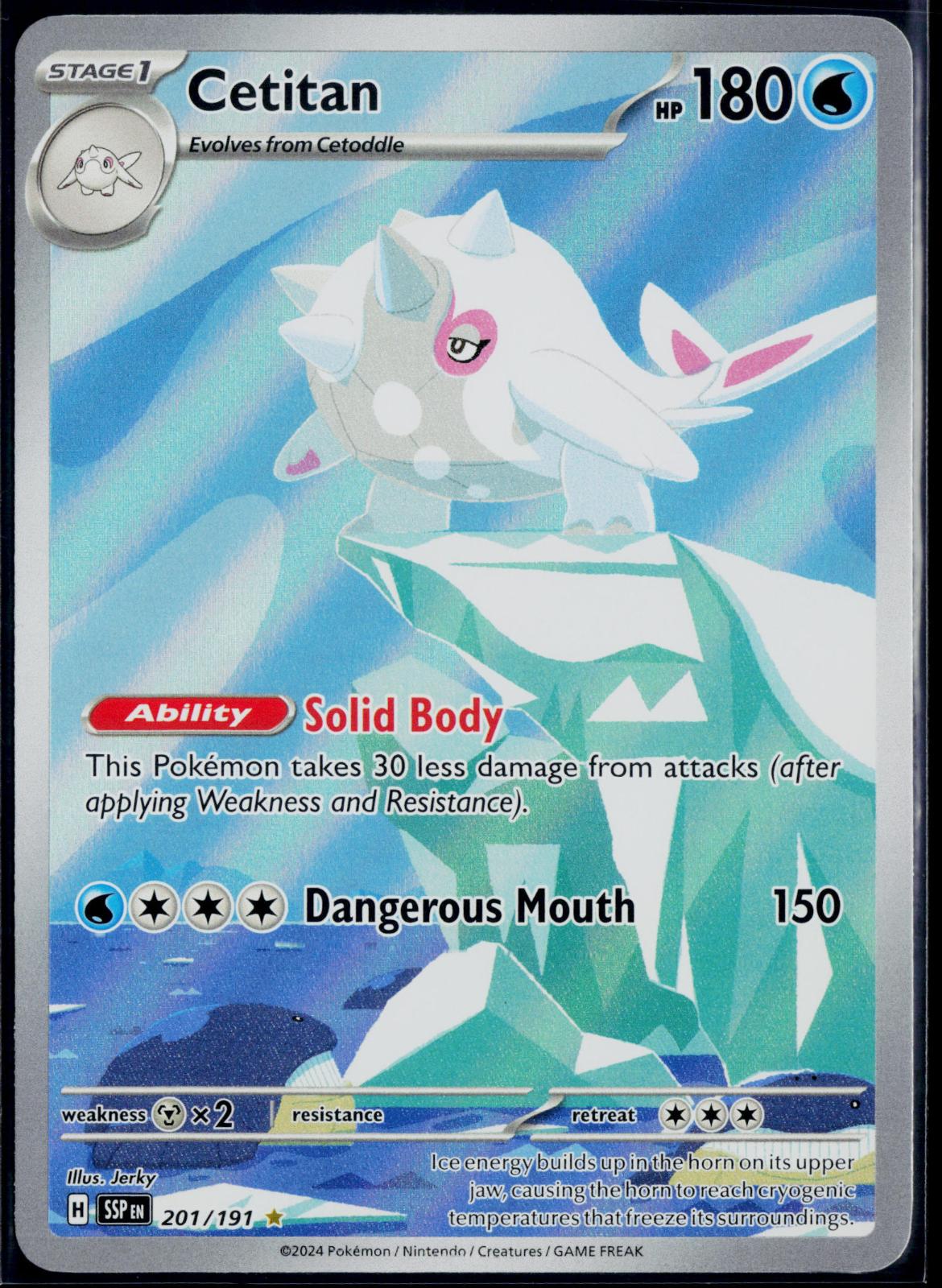 CETITAN 201/191 POKEMON SURGING SPARKS ILLUSTRATION RARE NM