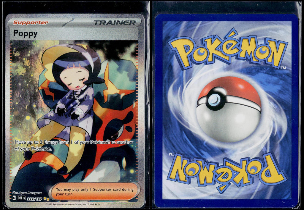 POPPY 227/197 POKEMON OBSIDIAN FLAMES SPECIAL ILLUSTRATION RARE NM