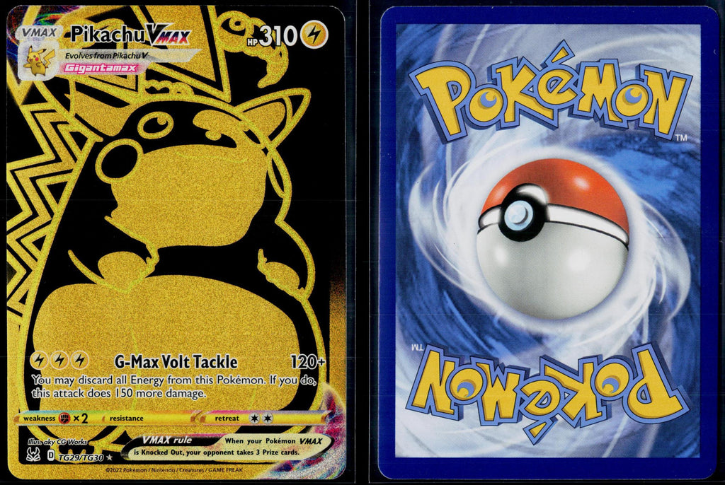 PIKACHU VMAX TG29/TG30 POKEMON LOST ORIGIN TRAINER GALLERY SEC HOLO NM