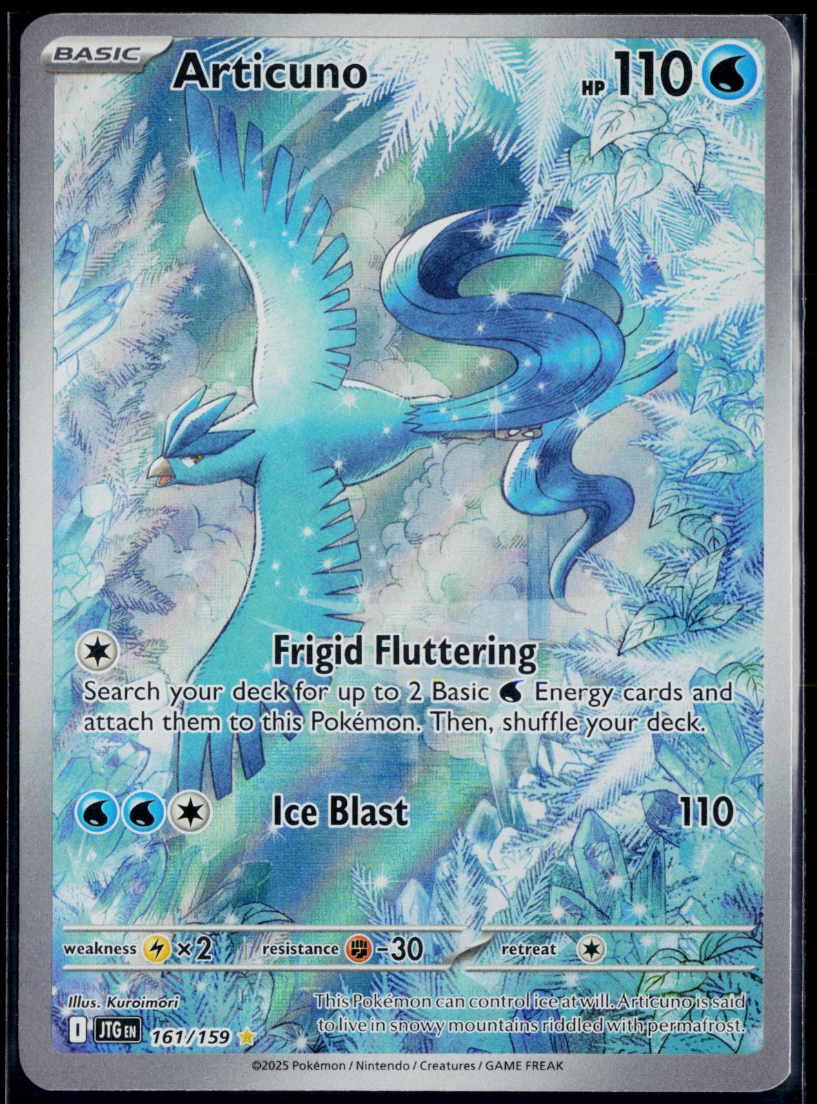 ARTICUNO 161/159 POKEMON JOURNEY TOGETHER ILLUSTRATION RARE HOLO NM