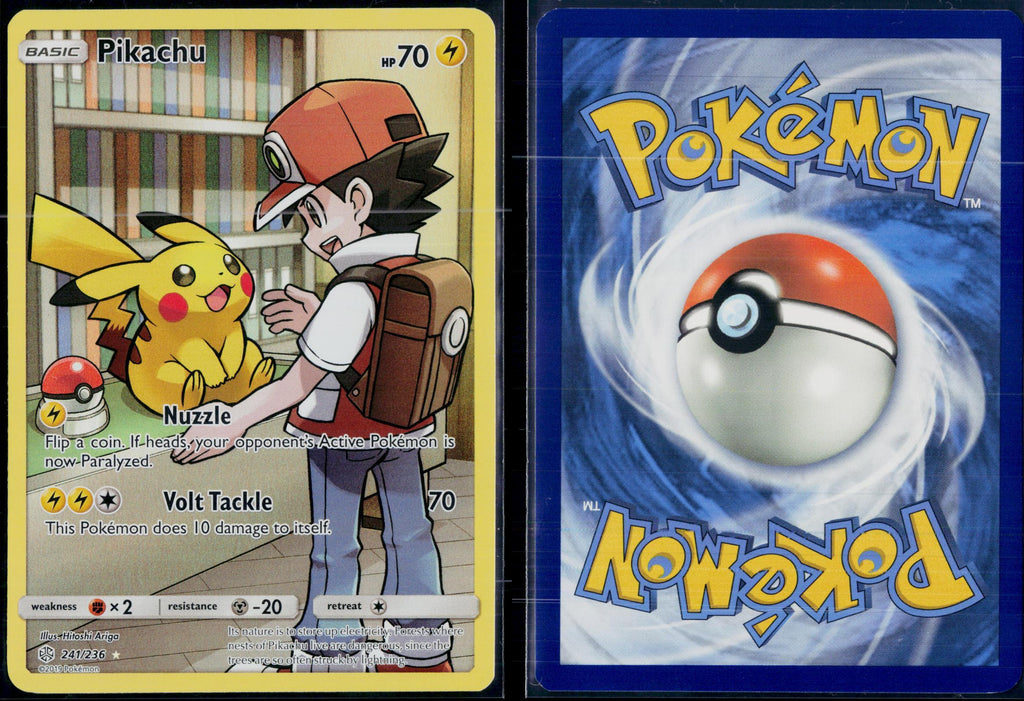 PIKACHU 241/236 POKEMON COSMIC ECLIPSE SEC HOLO NM