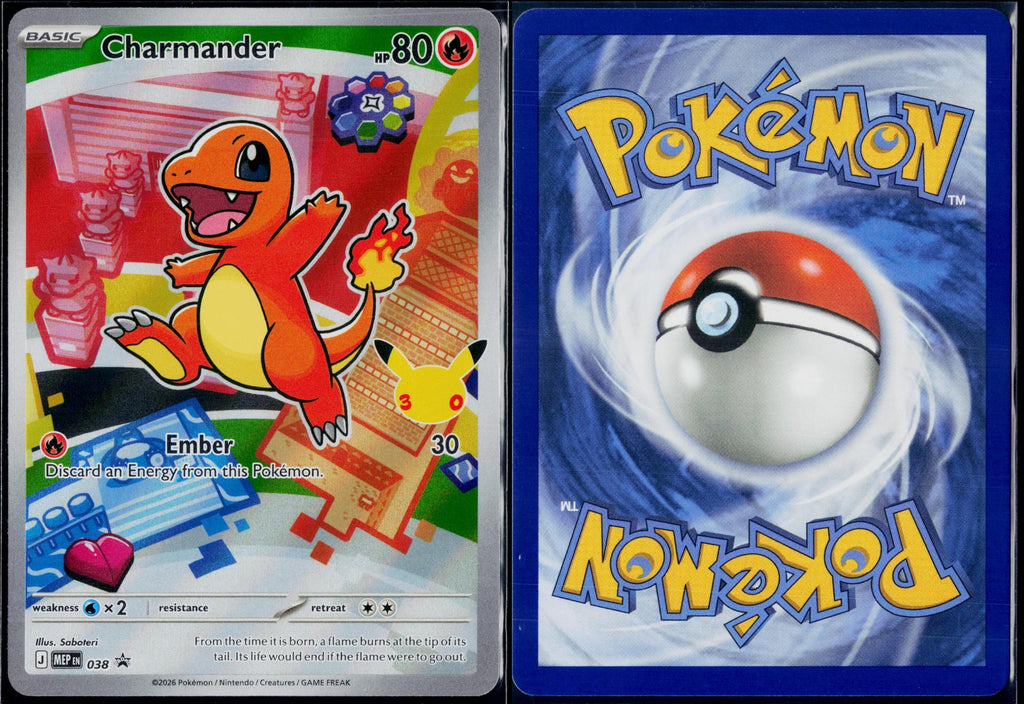 CHARMANDER 038 POKEMON ME: MEGA EVOLUTION PROMO HOLO P NM