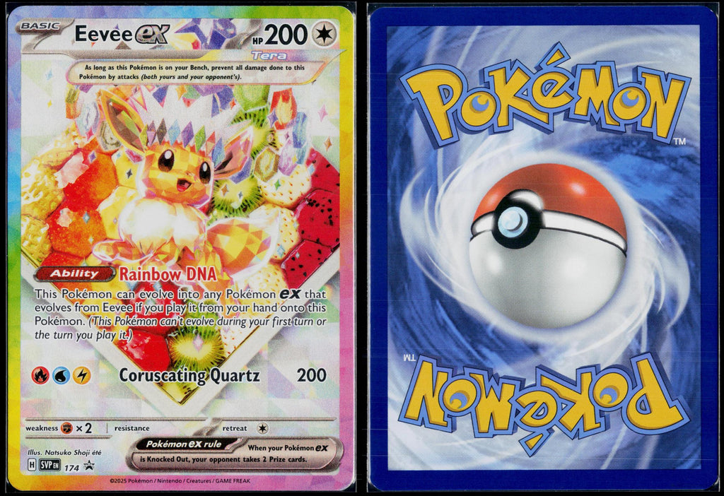 EEVEE EX 174 POKEMON SCARLET & VIOLET PROMO HOLO P NM