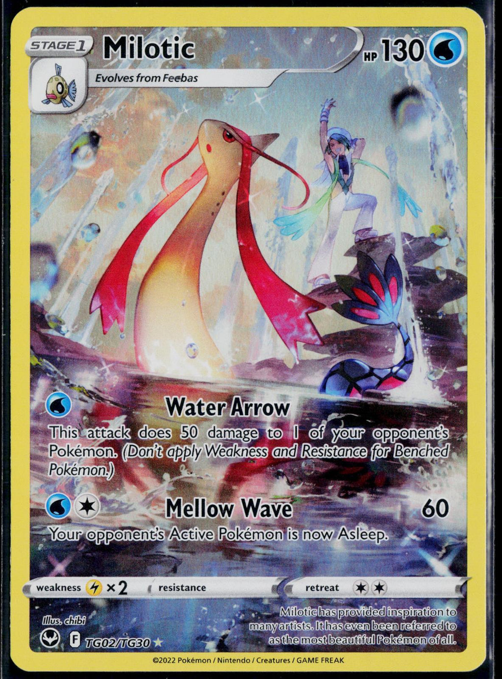 MILOTIC TG02/TG30 POKEMON SILVER TEMPEST TRAINER GALLERY HOLO NM