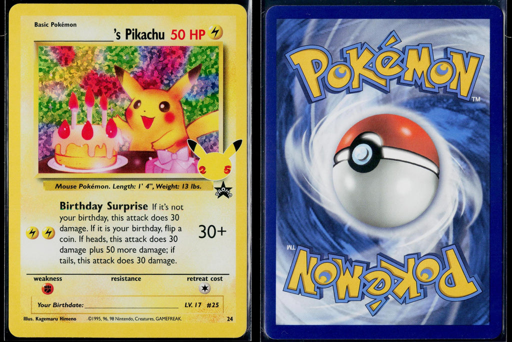 _____'S PIKACHU 24 POKEMON CELEBRATIONS: CLASSIC COLLECTION HOLO NM