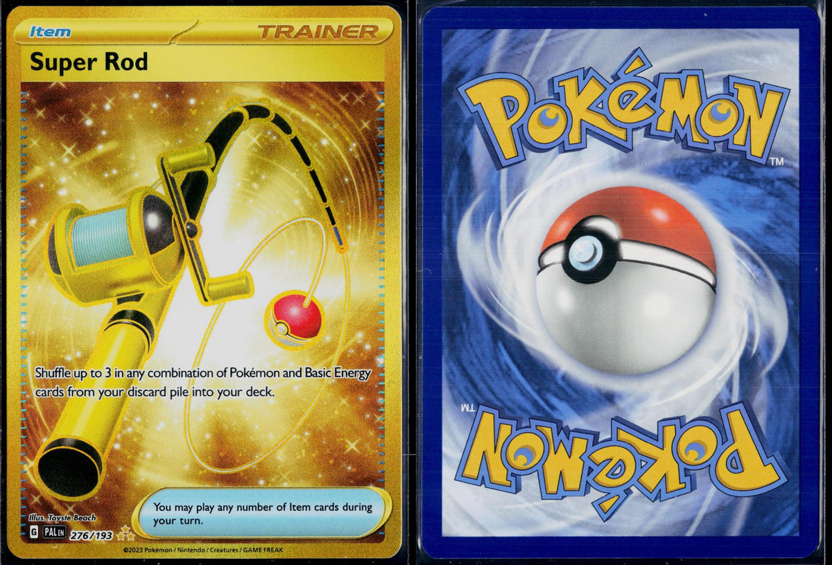 SUPER ROD 276/193 POKEMON PALDEA EVOLVED HYPER RARE HOLO NM