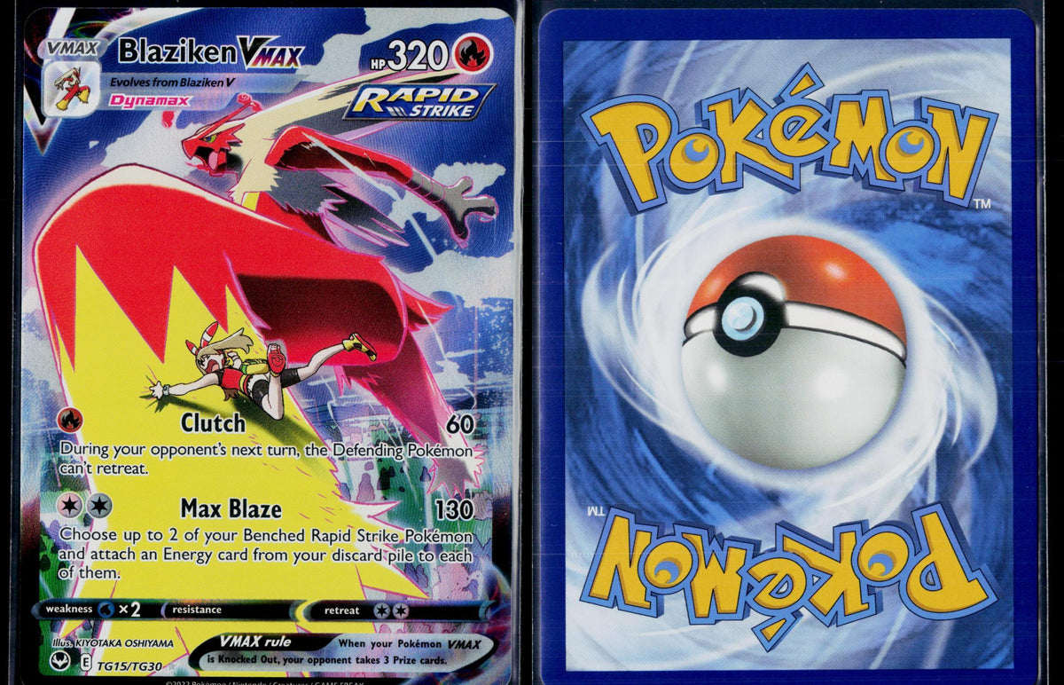 BLAZIKEN VMAX TG15/TG30 POKEMON SILVER TEMPEST TRAINER GALLERY HOLO VMAX RARE NM