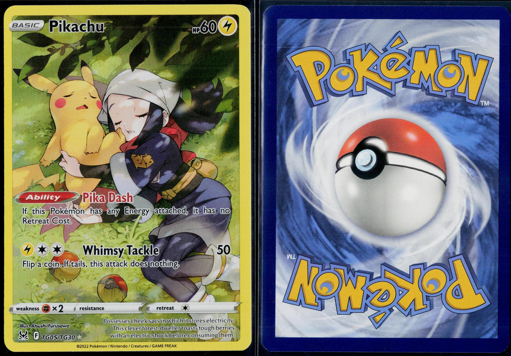 PIKACHU TG05/TG30 POKEMON LOST ORIGIN TRAINER GALLERY HOLO NM