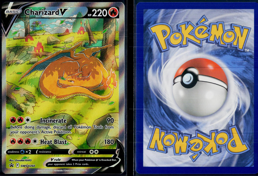 CHARIZARD V SWSH260 POKEMON SWORD & SHIELD PROMO HOLO P NM