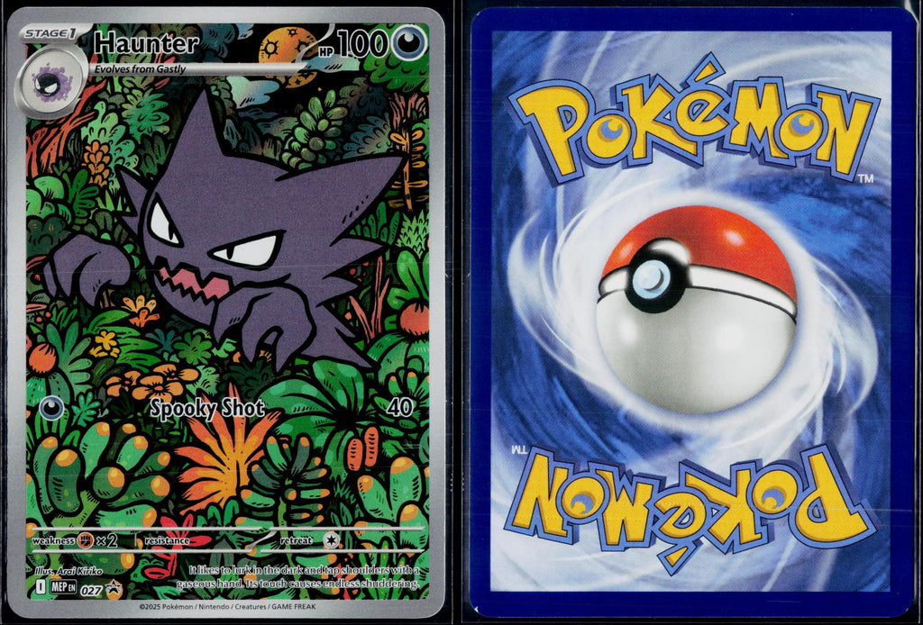 HAUNTER 027 POKEMON ME: MEGA EVOLUTION PROMO HOLO ILLUSTRATION RARE NM