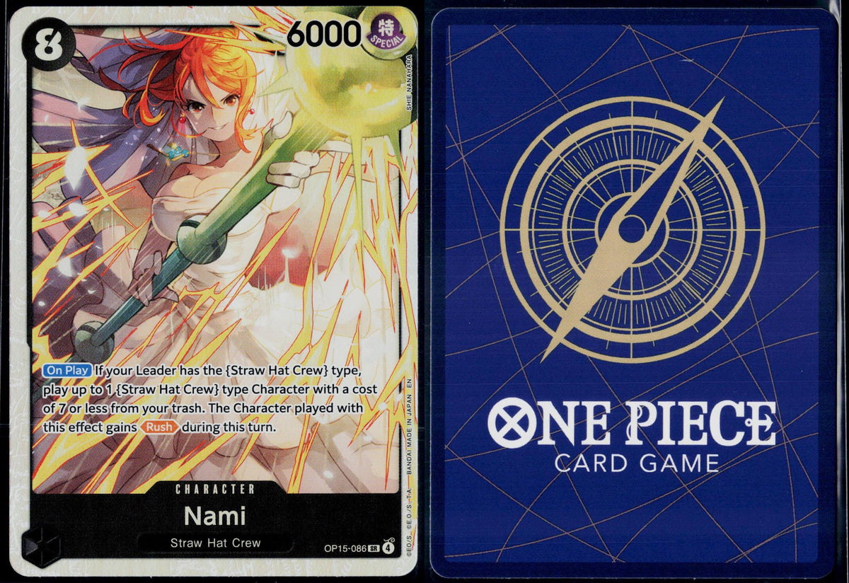 NAMI OP15-086 ONE PIECE ADVENTURE ON KAMI'S ISLAND SR FOIL NM