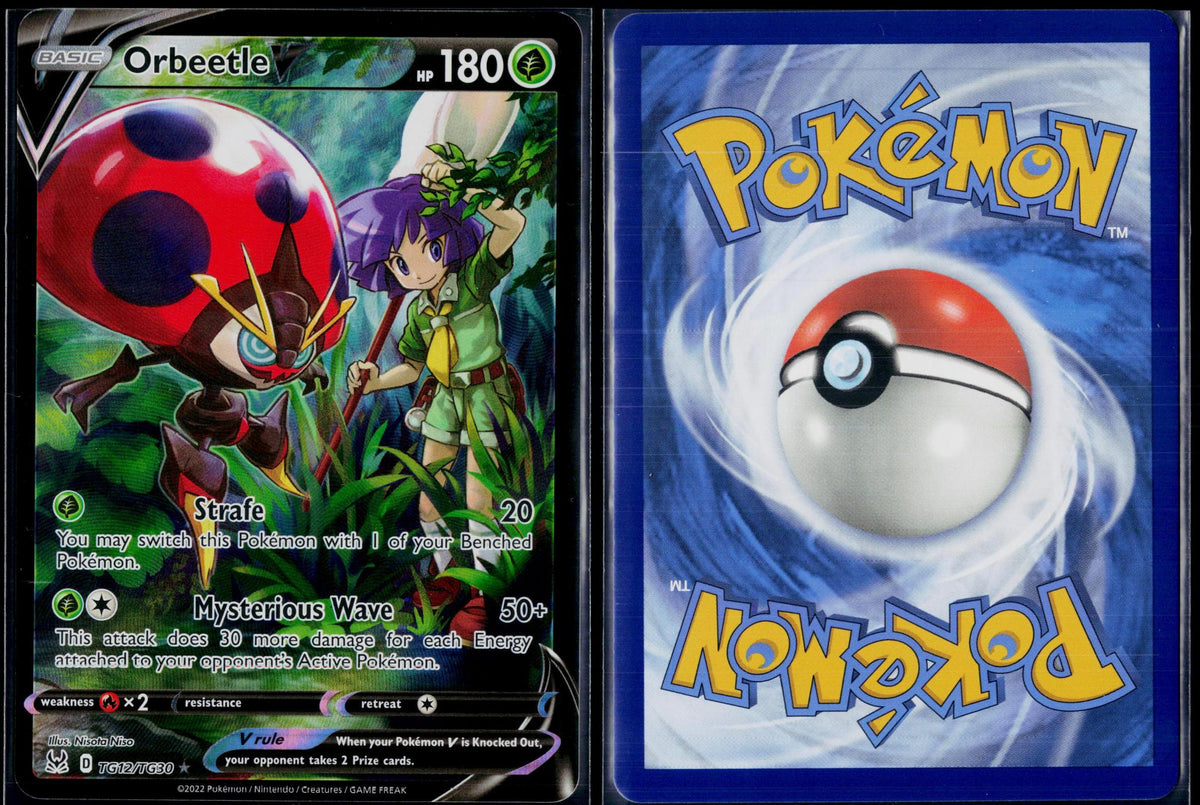 ORBEETLE V TG12/TG30 POKEMON LOST ORIGIN TRAINER GALLERY HOLO V RARE NM