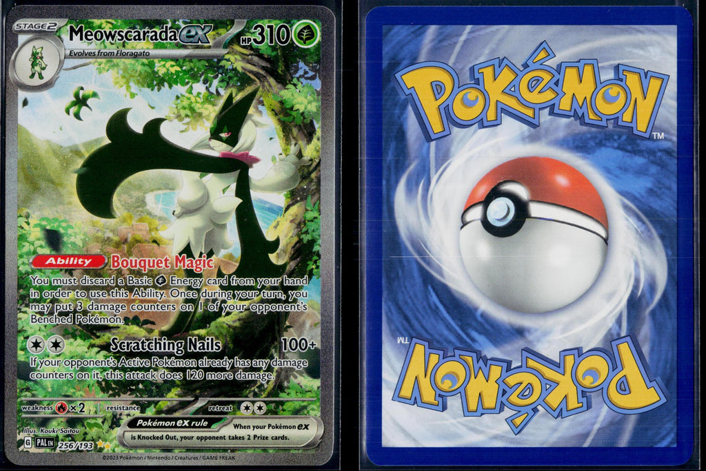MEOWSCARADA EX 256/193 POKEMON PALDEA EVOLVED SPECIAL ILLUSTRATION RARE HOLO NM