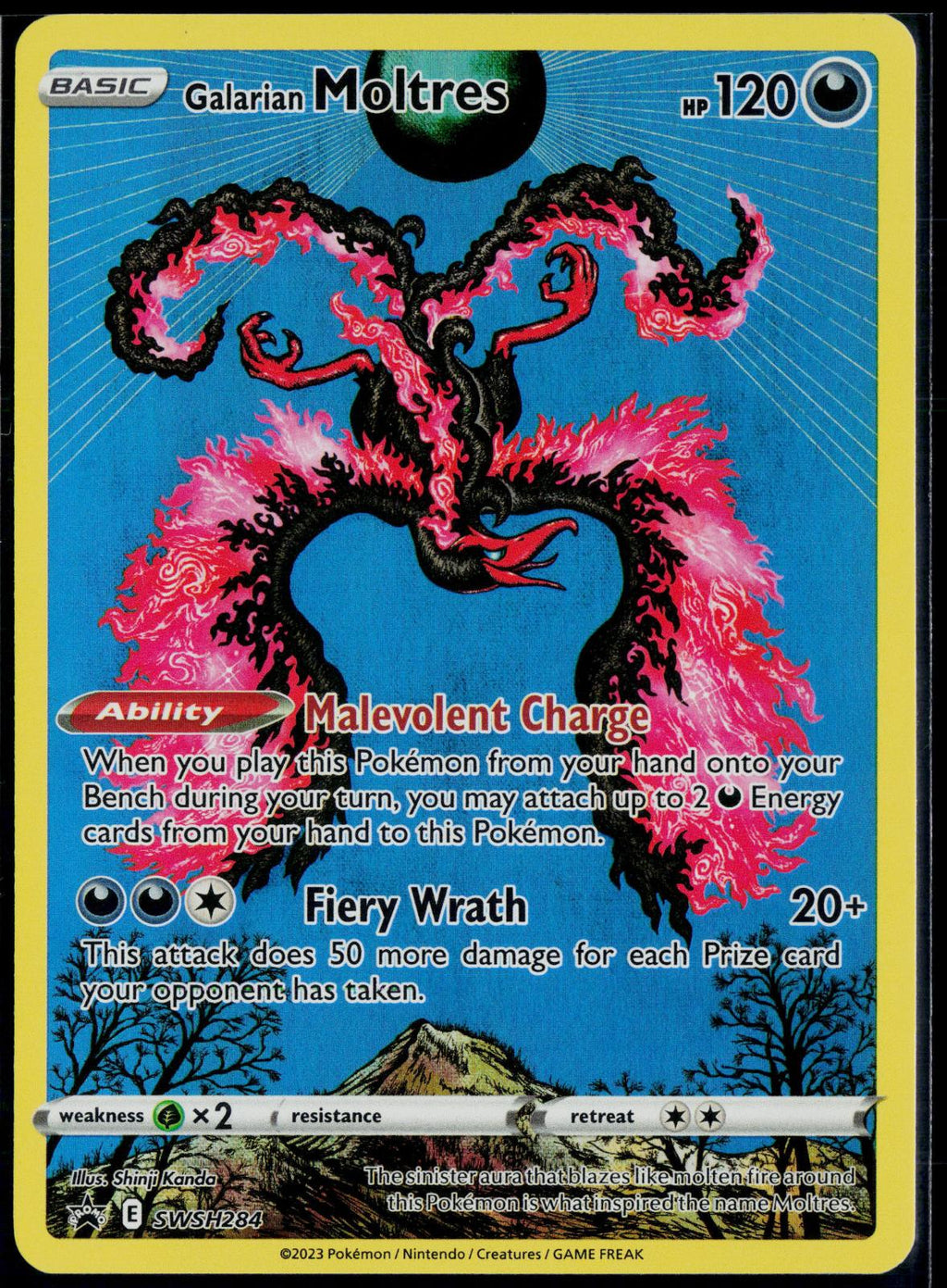 GALARIAN MOLTRES SWSH284 POKEMON SWORD & SHIELD PROMO HOLO P NM