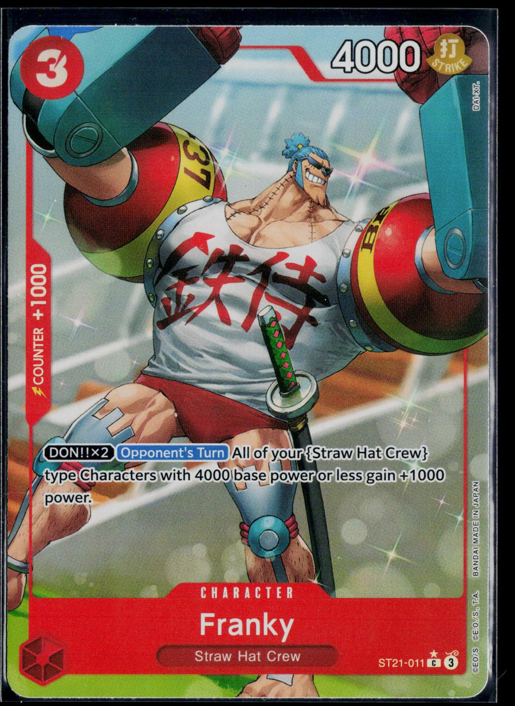 FRANKY (PARALLEL) ST21-011 ONE PIECE STARTER DECK EX: GEAR 5 C NM