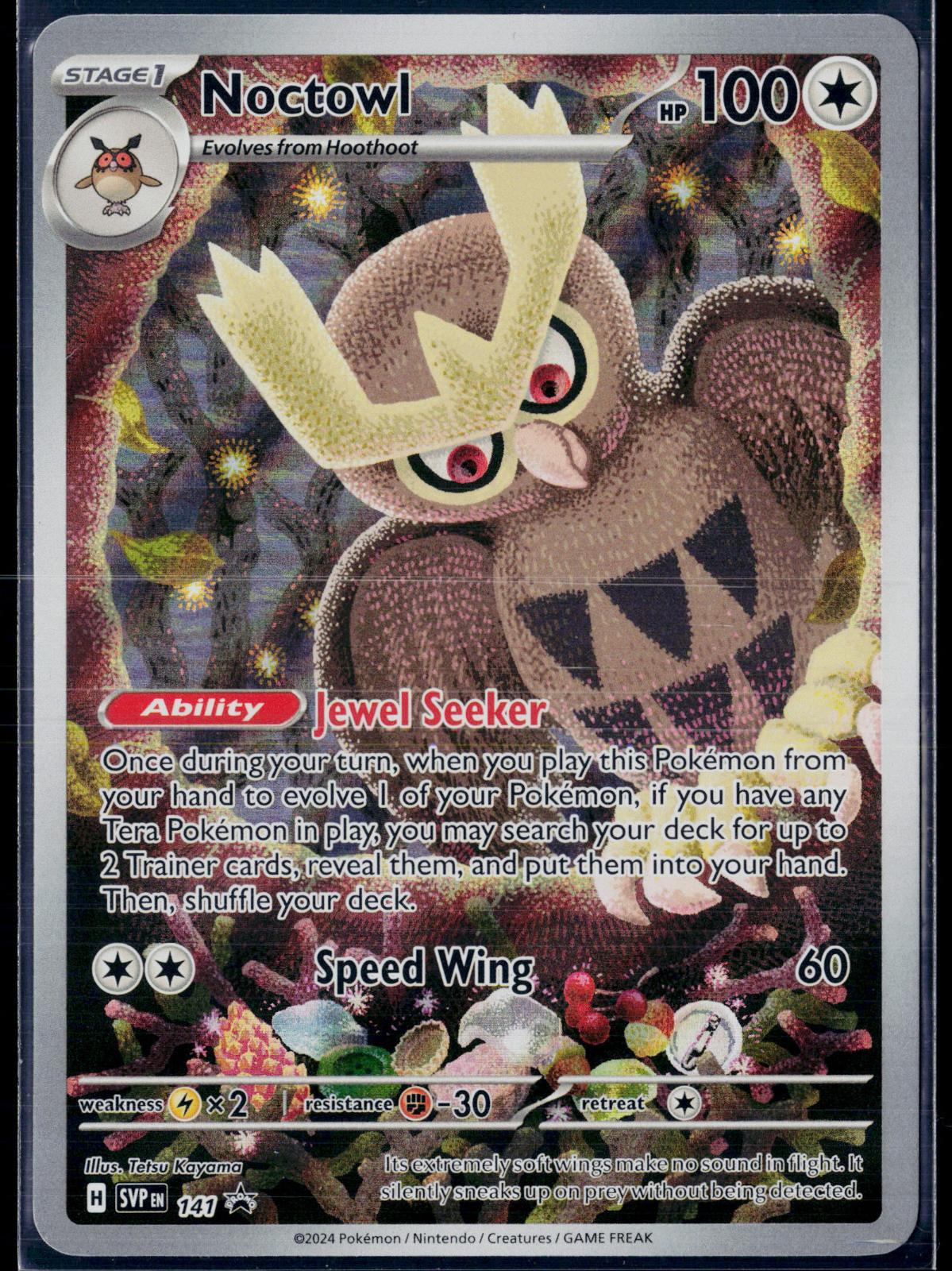 NOCTOWL 141 POKEMON SCARLET & VIOLET PROMO HOLO P HOLO NM