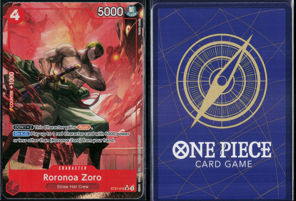 RORONOA ZORO (PARALLEL) ST21-015 ONE PIECE STARTER DECK EX: GEAR 5 SR NM