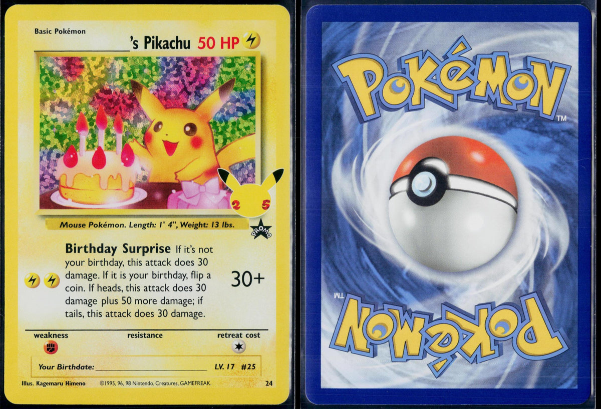 _____'S PIKACHU 24 POKEMON CELEBRATIONS: CLASSIC COLLECTION NM