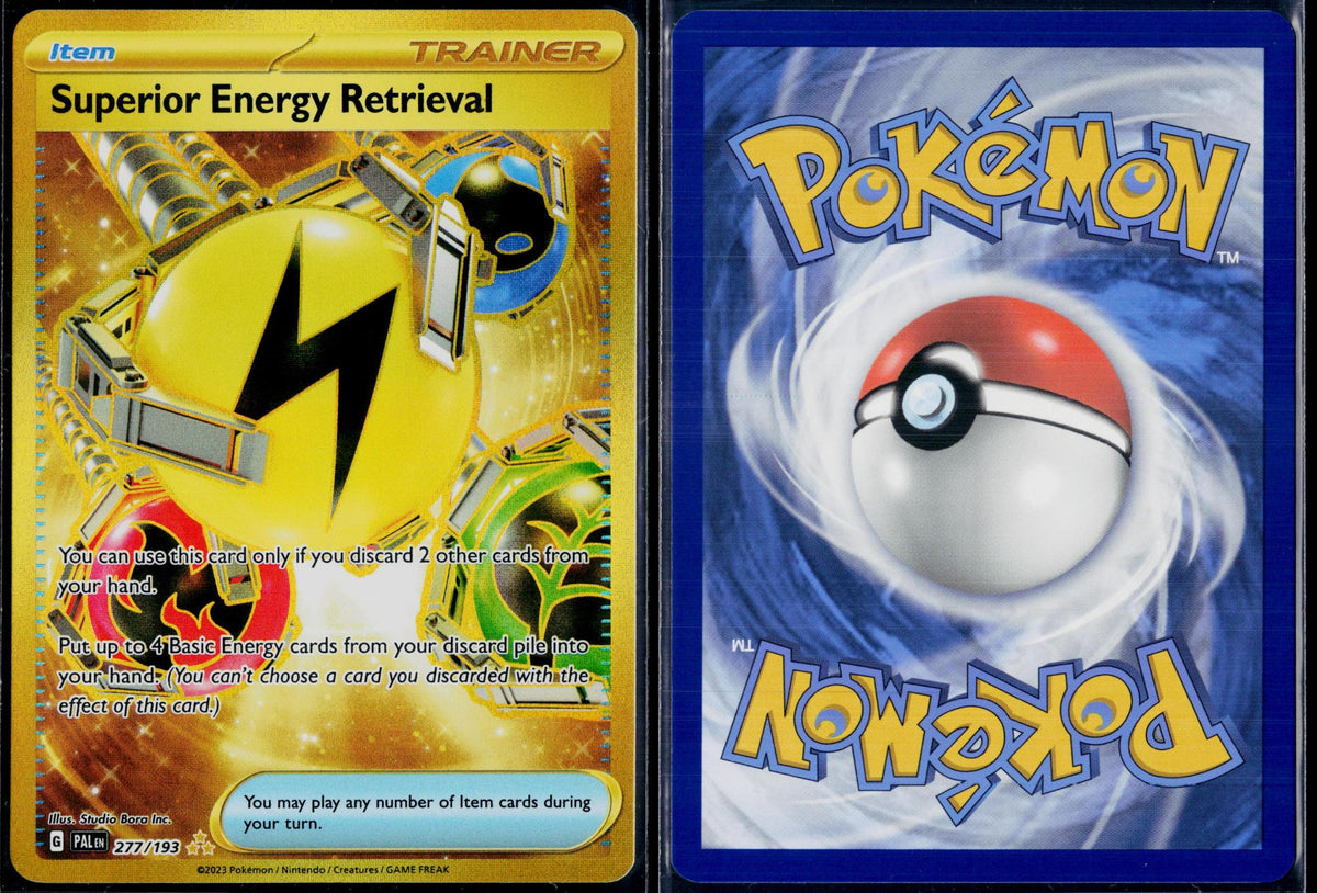 SUPERIOR ENERGY RETRIEVAL 277/193 POKEMON PALDEA EVOLVED HYPER RARE HOLO NM