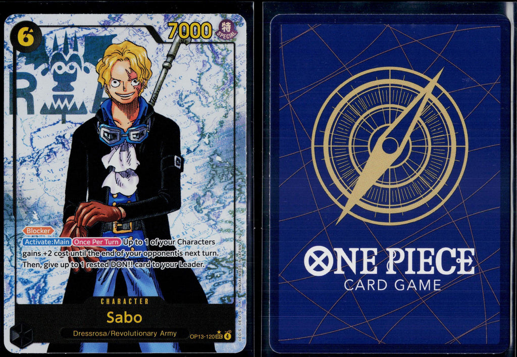 SABO (120) (PARALLEL) OP13-120 ONE PIECE CARRYING ON HIS WILL SEC FOIL NM