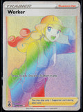 WORKER 209/195 POKEMON SILVER TEMPEST RAINBOW RARE HOLO NM