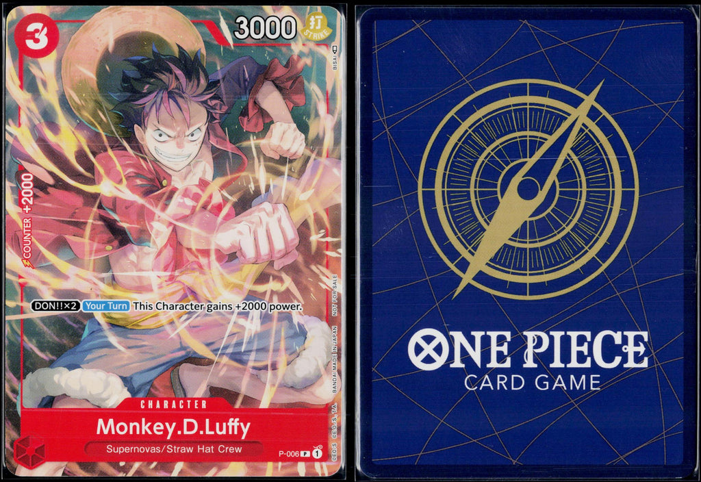 MONKEY.D.LUFFY (TOURNAMENT PACK VOL. 1) P-006 ONE PIECE NM