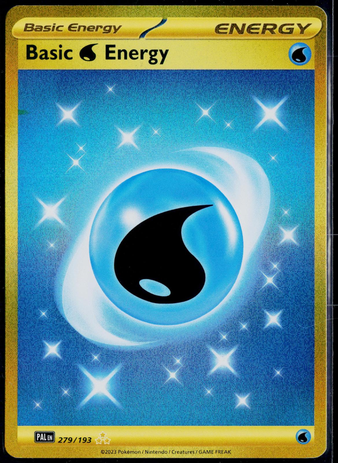 BASIC WATER ENERGY 279/193 POKEMON PALDEA EVOLVED HYPER RARE HOLO NM