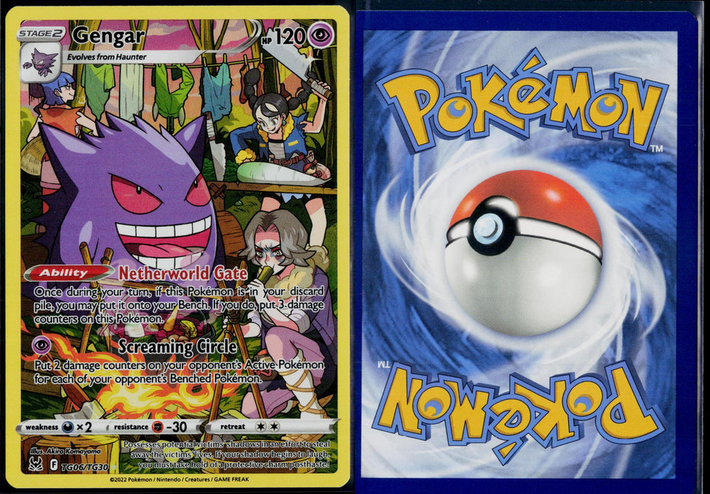 GENGAR TG06/TG30 POKEMON LOST ORIGIN TRAINER GALLERY HOLO NM