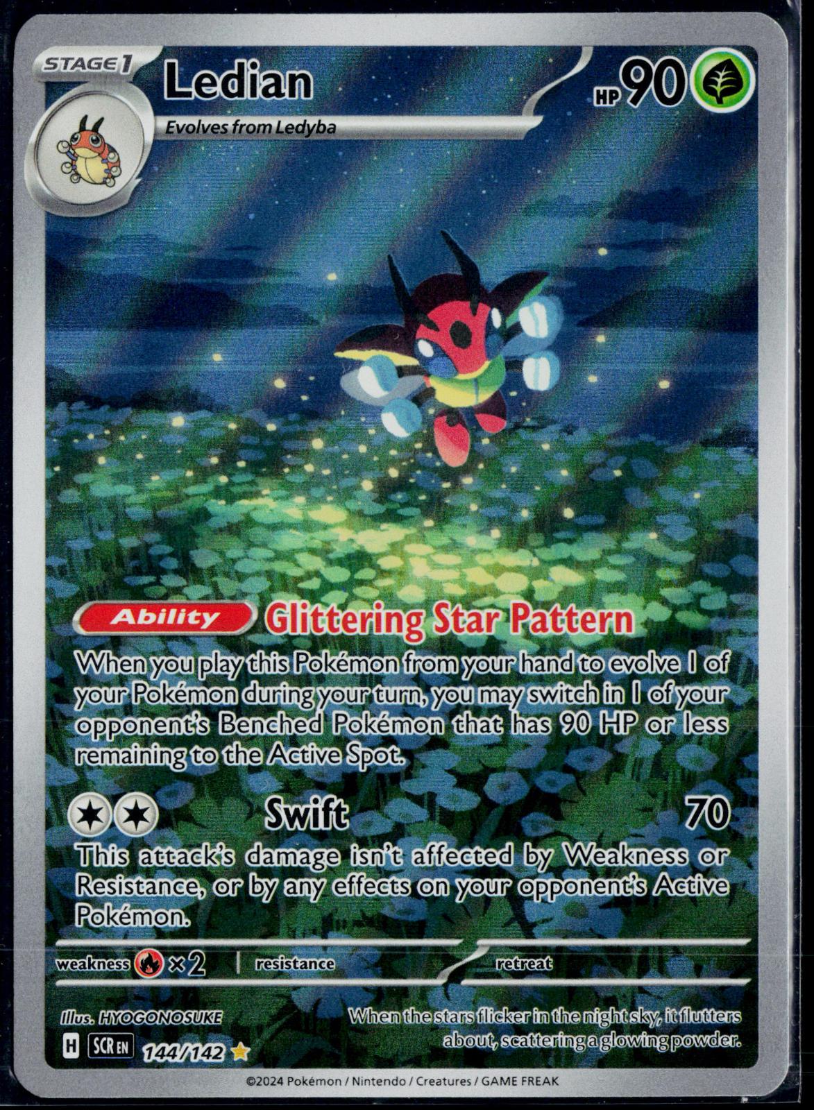 LEDIAN 144/142 POKEMON STELLAR CROWN ILLUSTRATION RARE NM