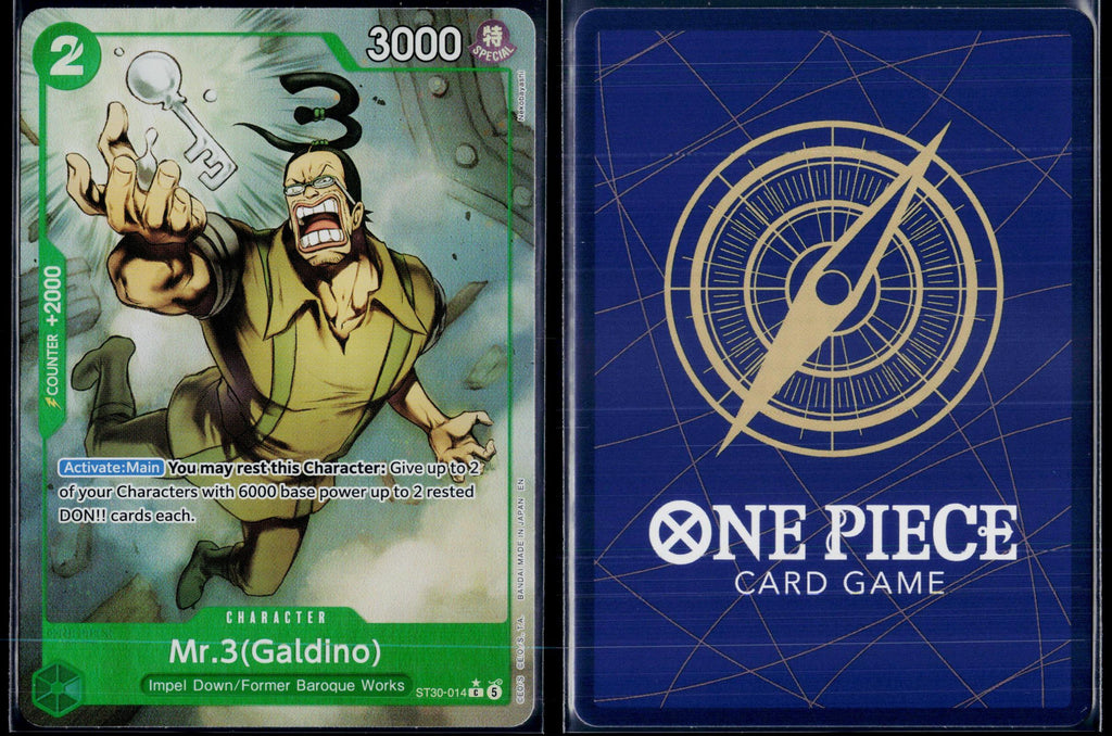 MR.3(GALDINO) (FULL ART) ST30-014 ONE PIECE STARTER DECK EX: LUFFY & ACE FOIL NM