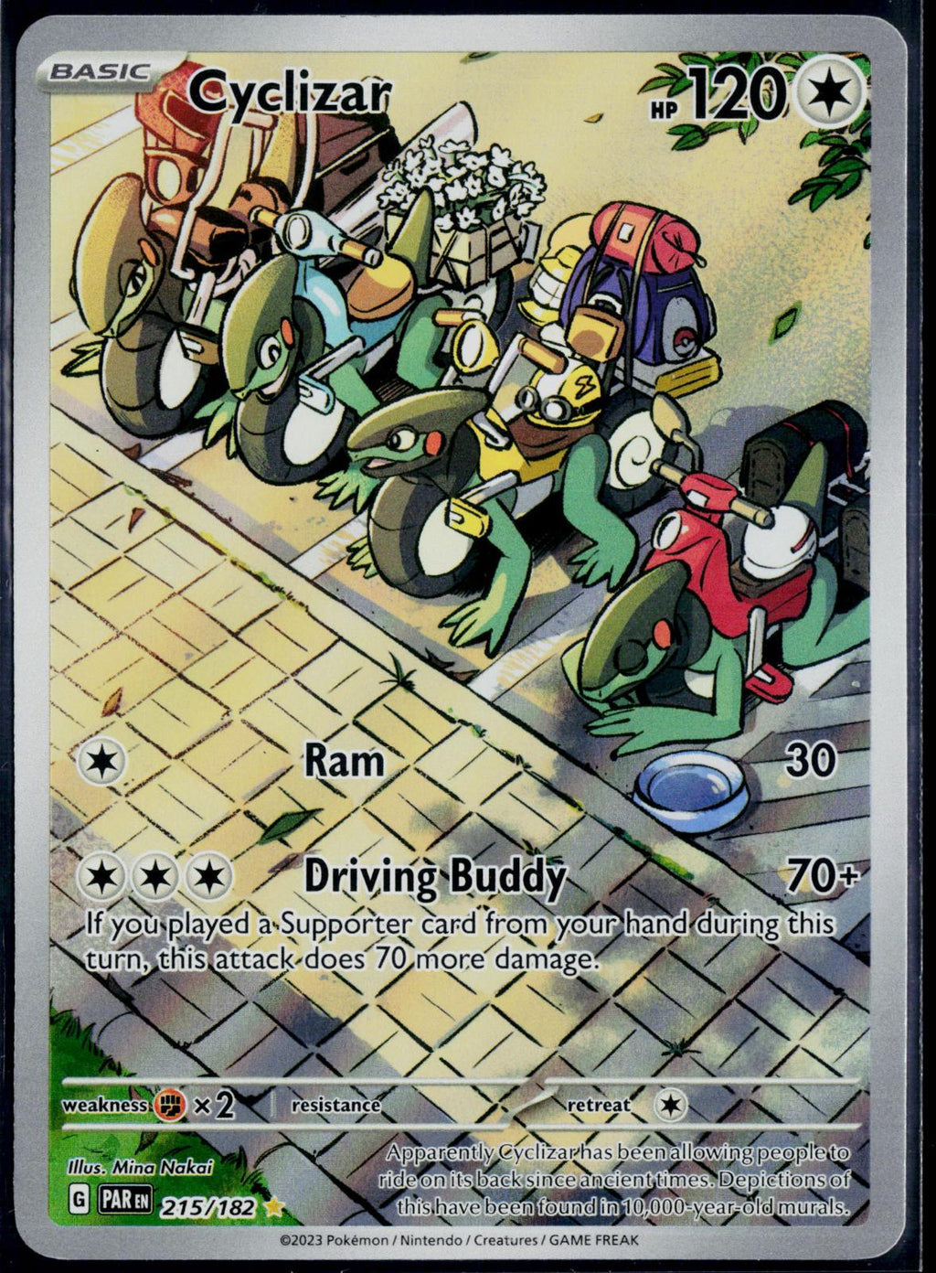 CYCLIZAR 215/182 POKEMON PARADOX RIFT ILLUSTRATION RARE NM