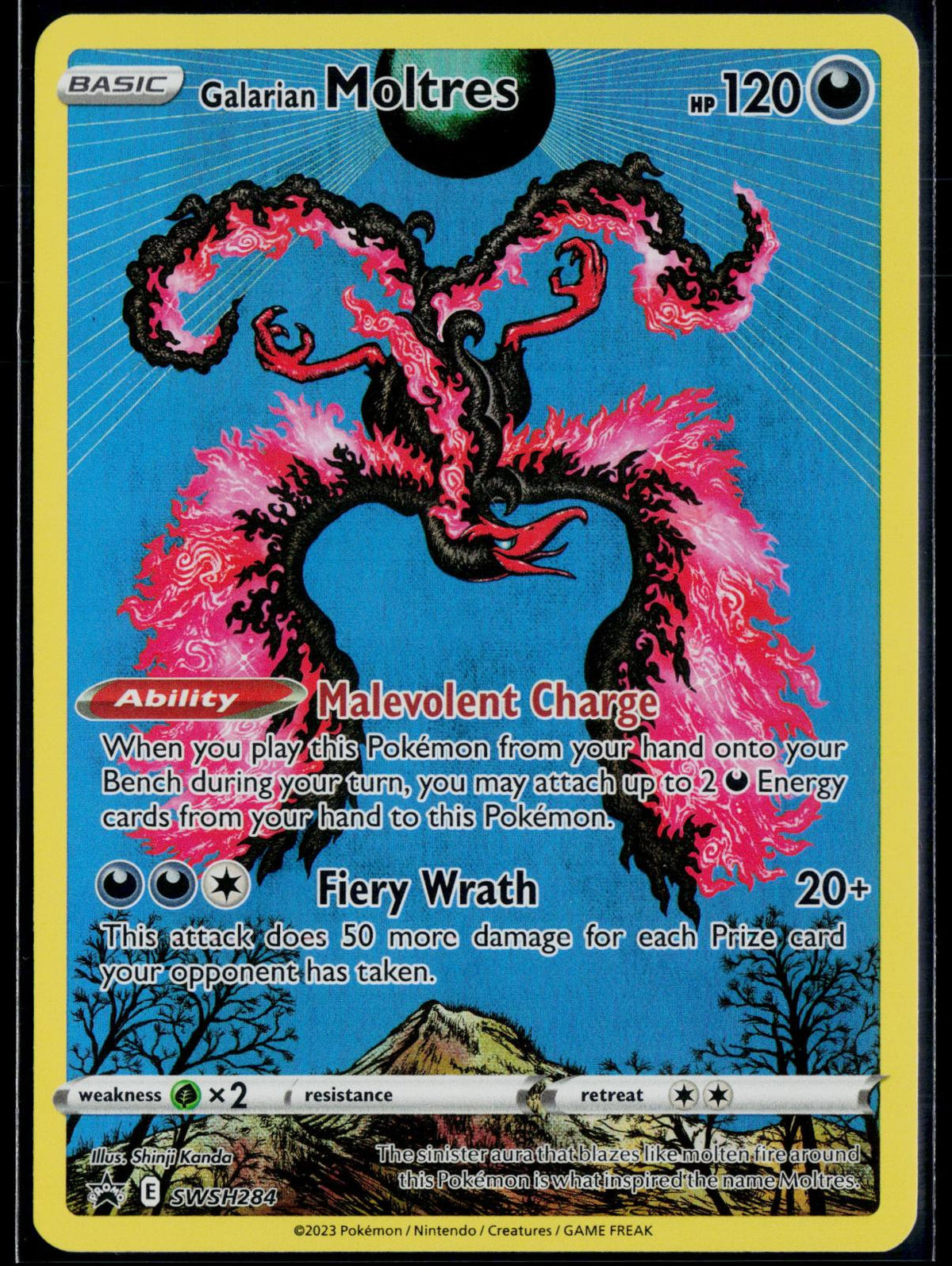 GALARIAN MOLTRES SWSH284 POKEMON SWORD & SHIELD PROMO HOLO P NM
