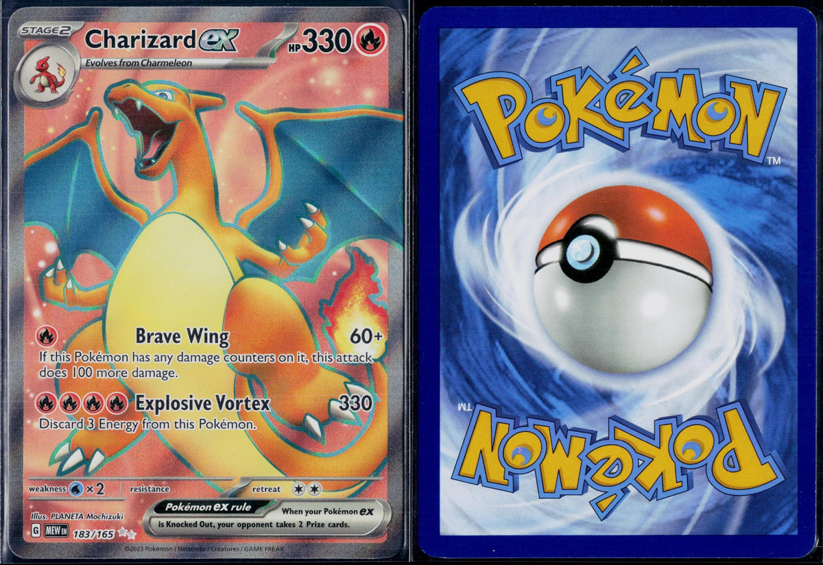 CHARIZARD EX 183/165 POKEMON 151 ULTRA RARE HOLO NM