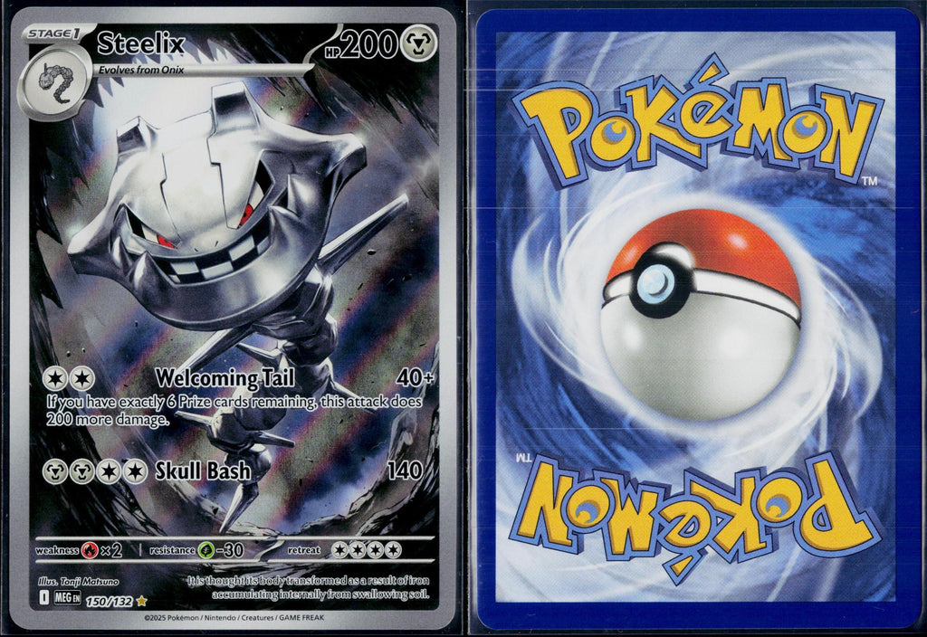STEELIX 150/132 🐬 POKEMON MEGA EVOLUTION IR ☀️ HOLO NM/M 🌴