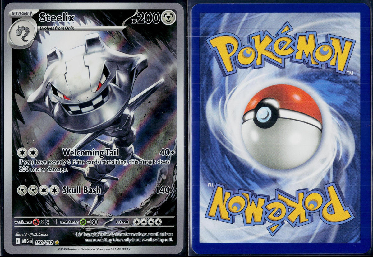 STEELIX 150/132 🐬 POKEMON MEGA EVOLUTION IR ☀️ HOLO NM/M 🌴