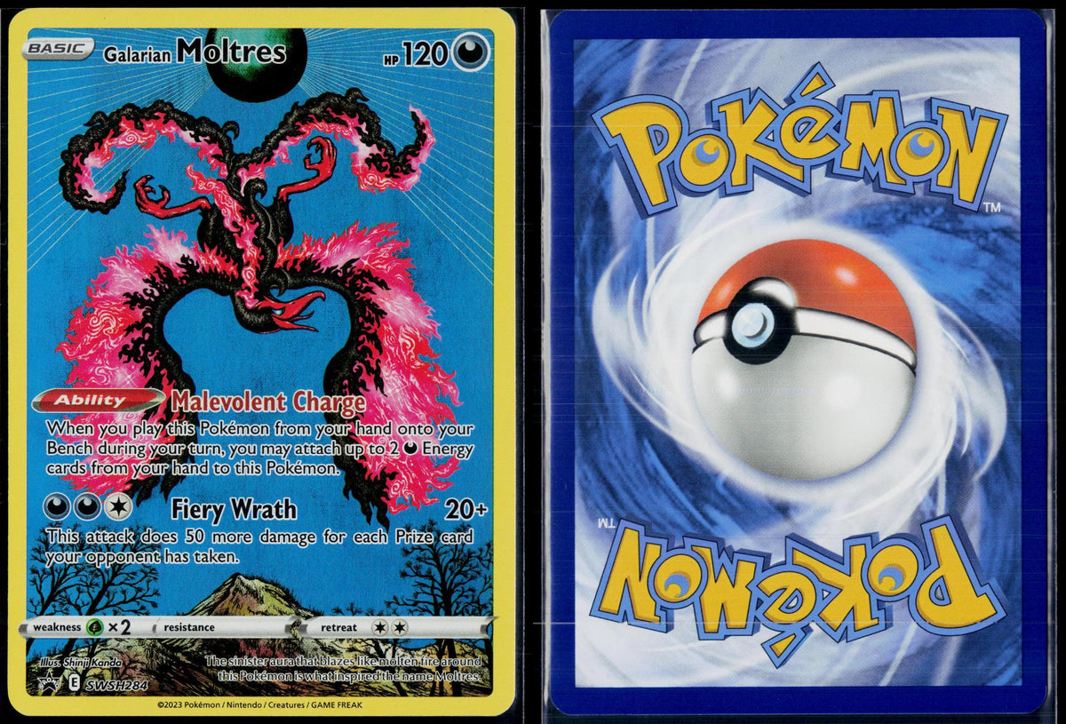 GALARIAN MOLTRES SWSH284 POKEMON SWORD & SHIELD PROMO HOLO P NM