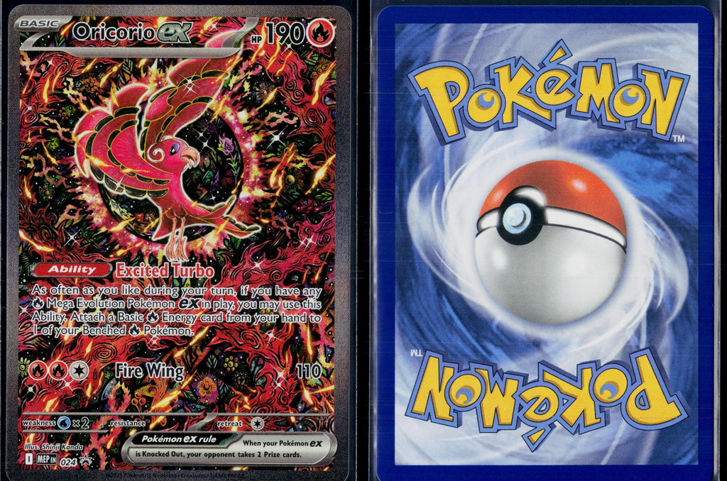 ORICORIO EX 024 🐬 POKEMON ME: MEGA EVOLUTION PROMO HOLO P ☀️ NM/M 🌴