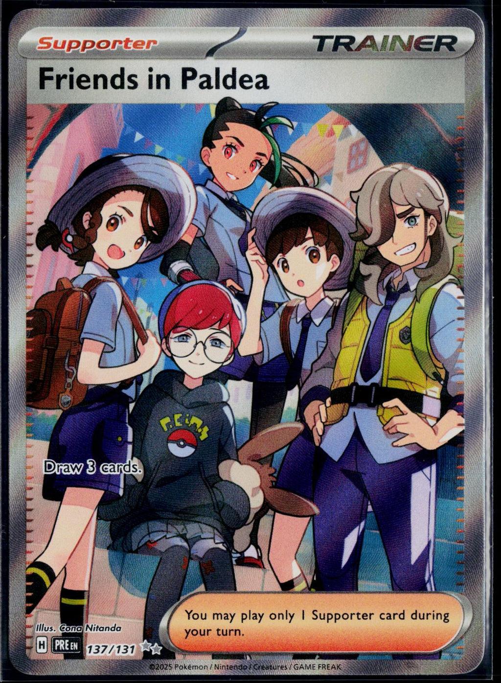 FRIENDS IN PALDEA 137/131 POKEMON PRISMATIC EVOLUTIONS ULTRA RARE NM