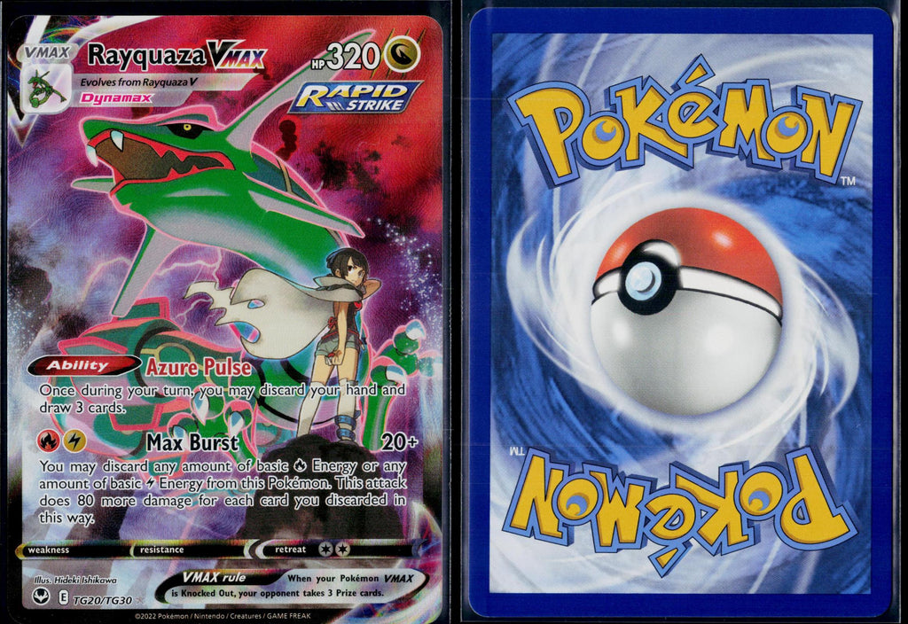 RAYQUAZA VMAX TG20/TG30 POKEMON SILVER TEMPEST TRAINER GALLERY HOLO VMAX RARE NM